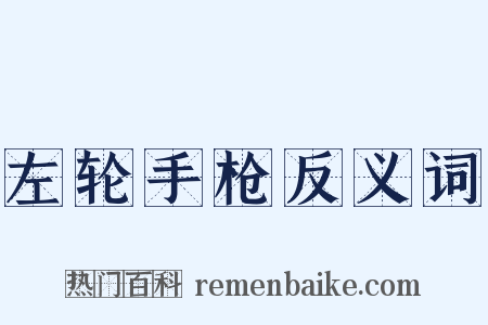 左轮手枪反义词是什么意思的图片